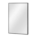 Dovelina Modern Rectangular Aluminium Fine Edge Black Hanging Mirror Decorative Wall Mirror