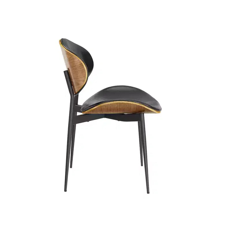 Chaise de salle à manger en peuplier rembourrée Chaise d'appoint moderne en similicuir pour chambre à coucher, cuisine, coin repas