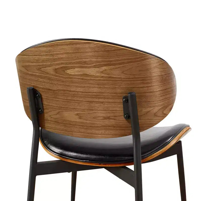 Chaise de salle à manger en peuplier rembourrée Chaise d'appoint moderne en similicuir pour chambre à coucher, cuisine, coin repas