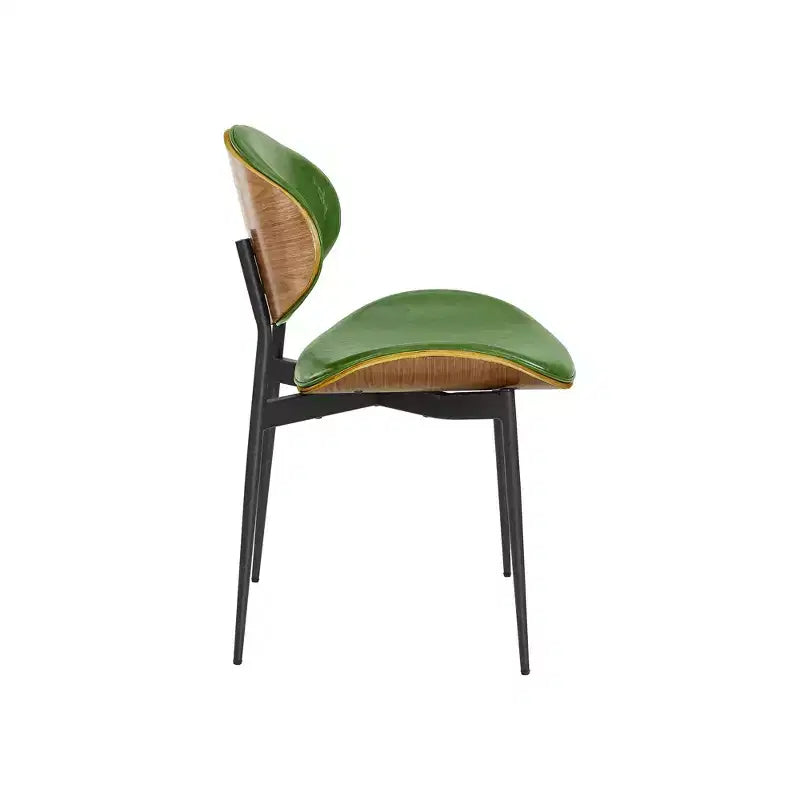 Chaise de salle à manger en peuplier rembourrée Chaise d'appoint moderne en similicuir pour chambre à coucher, cuisine, coin repas