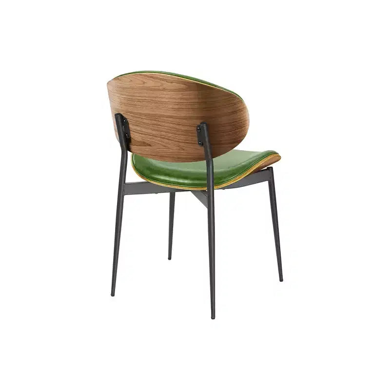 Chaise de salle à manger en peuplier rembourrée Chaise d'appoint moderne en similicuir pour chambre à coucher, cuisine, coin repas