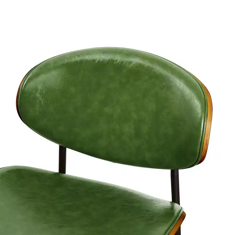 Chaise de salle à manger en peuplier rembourrée Chaise d'appoint moderne en similicuir pour chambre à coucher, cuisine, coin repas