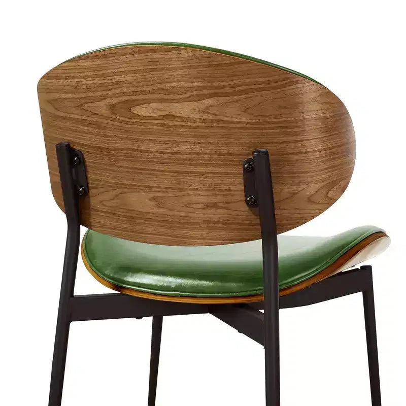 Chaise de salle à manger en peuplier rembourrée Chaise d'appoint moderne en similicuir pour chambre à coucher, cuisine, coin repas