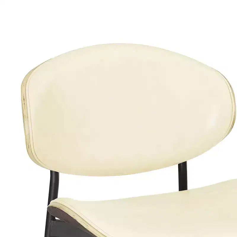 Chaise de salle à manger en peuplier rembourrée Chaise d'appoint moderne en similicuir pour chambre à coucher, cuisine, coin repas