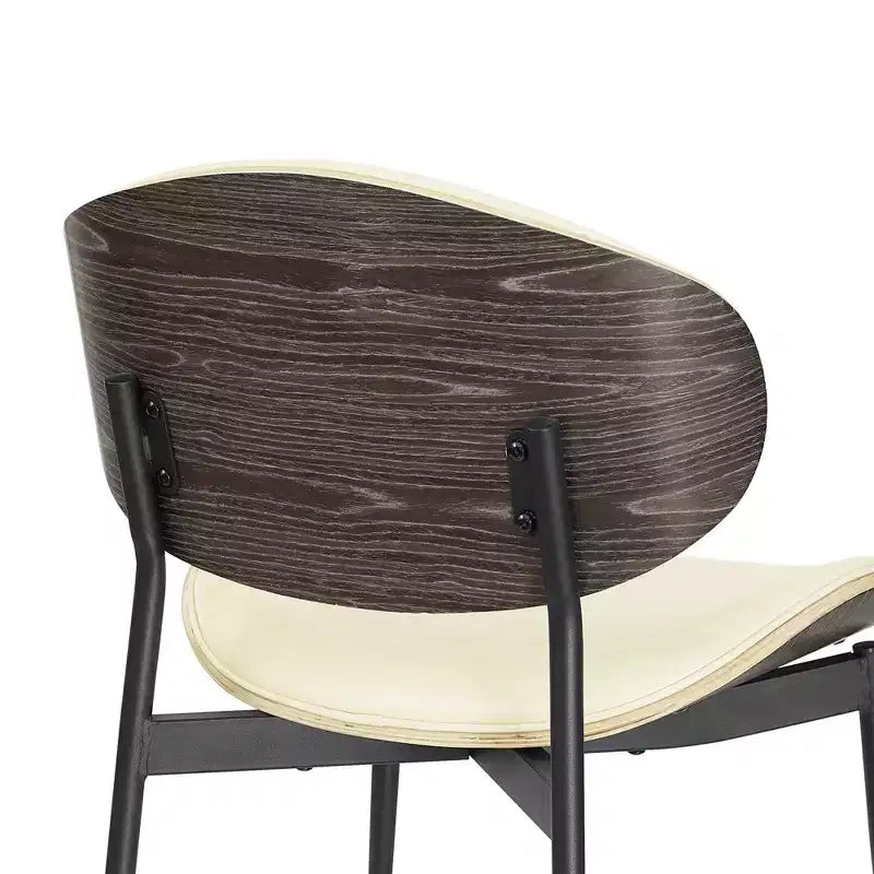 Chaise de salle à manger en peuplier rembourrée Chaise d'appoint moderne en similicuir pour chambre à coucher, cuisine, coin repas