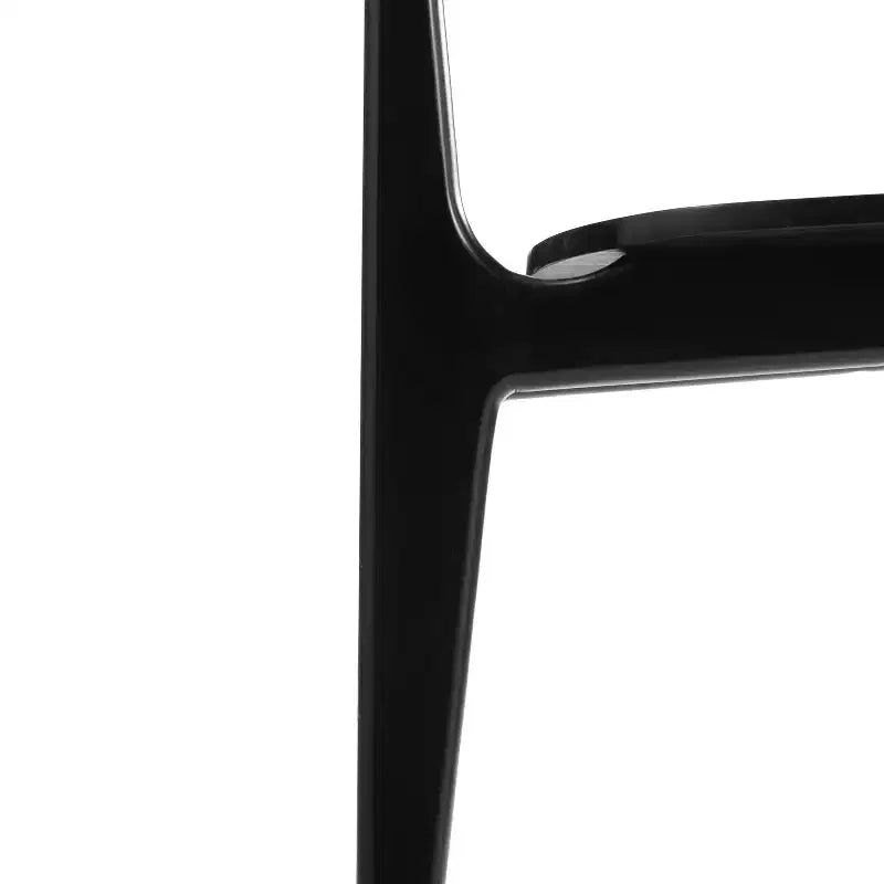 Chaises de salle à manger en bois massif de qualité commerciale avec dossiers ovales incurvés