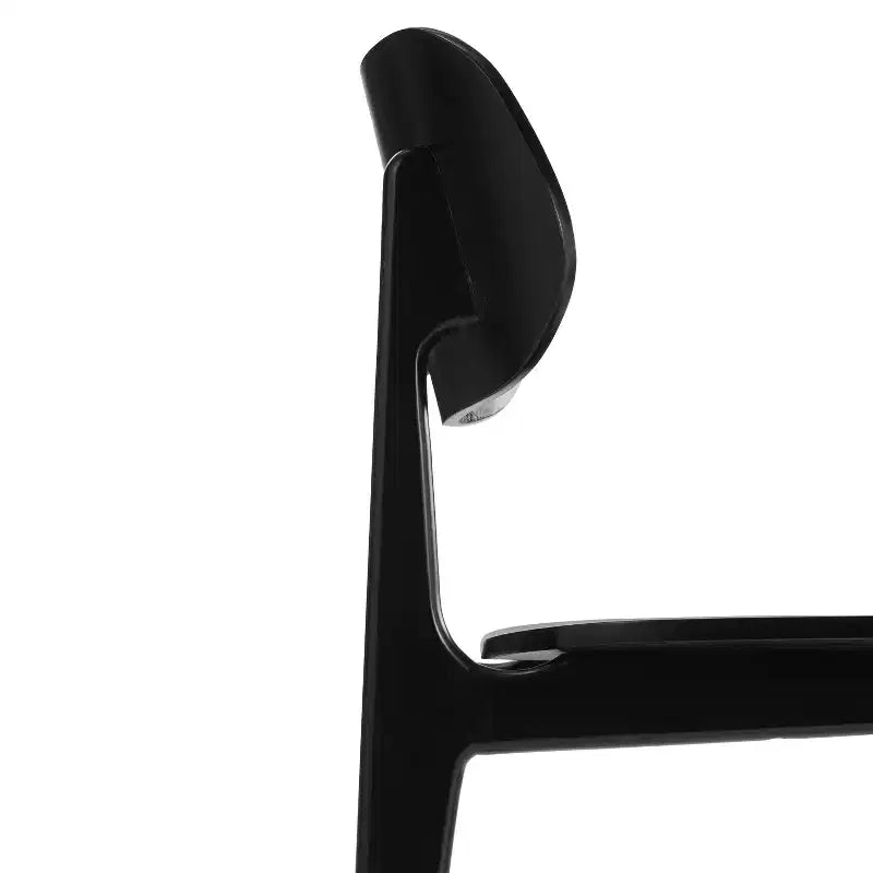 Chaises de salle à manger en bois massif de qualité commerciale avec dossiers ovales incurvés