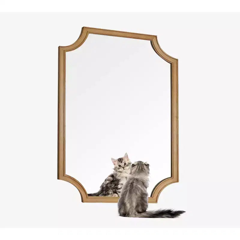 Miroir mural en bois naturel