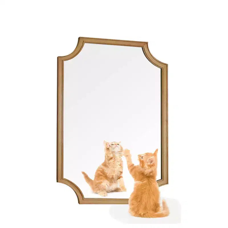 Miroir mural en bois naturel