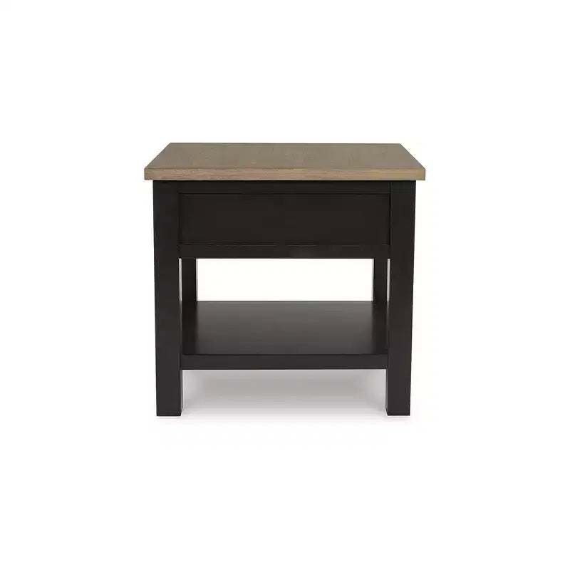 Table d'appoint à 1 tiroir marron