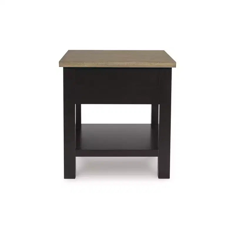 Table d'appoint à 1 tiroir marron