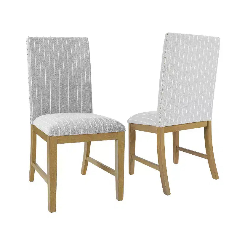 Chaises de salle à manger en bois rembourrées avec tablier, cadre en contreplaqué, capacité de 136 kg