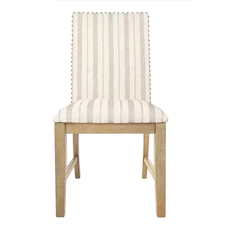 Chaises de salle à manger en bois rembourrées avec tablier, cadre en contreplaqué, capacité de 136 kg