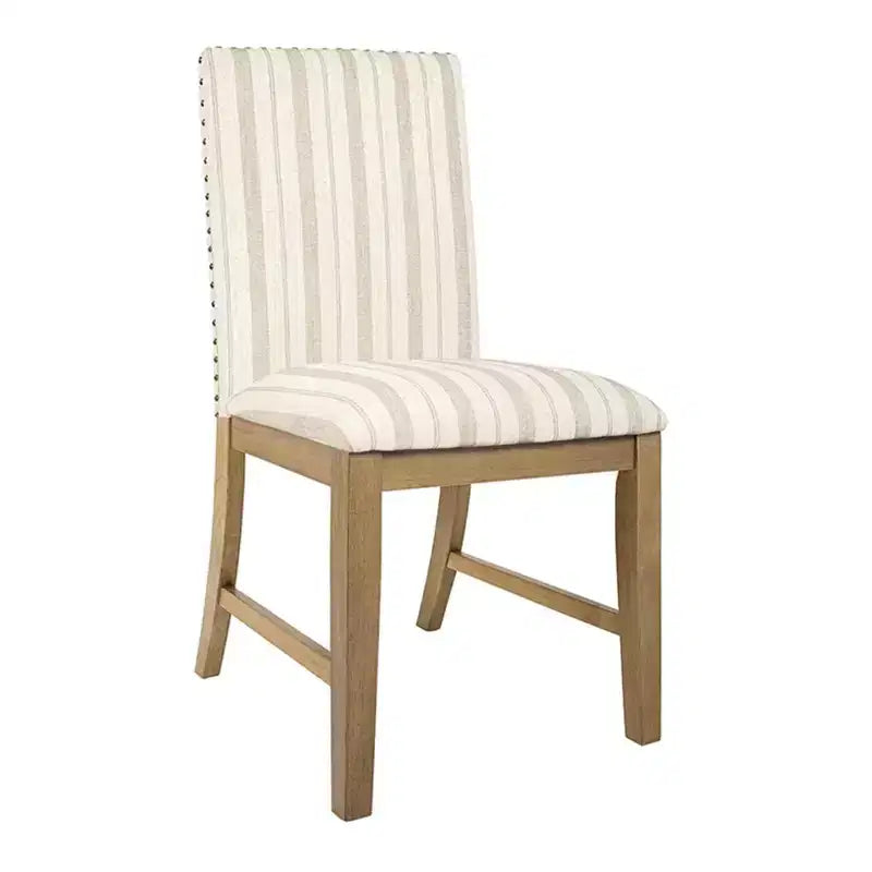 Chaises de salle à manger en bois rembourrées avec tablier, cadre en contreplaqué, capacité de 136 kg