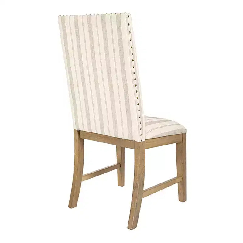 Chaises de salle à manger en bois rembourrées avec tablier, cadre en contreplaqué, capacité de 136 kg