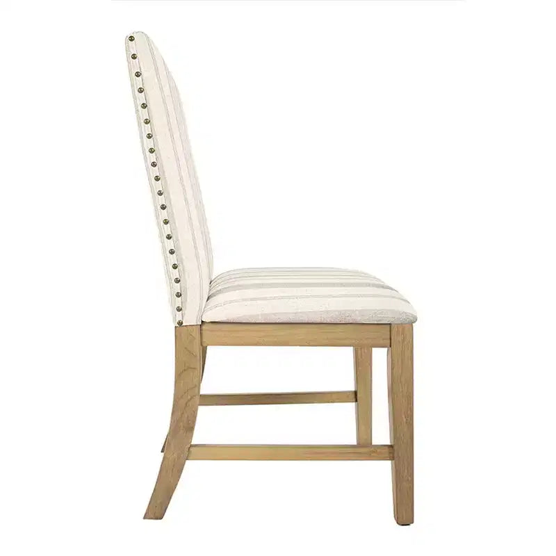 Chaises de salle à manger en bois rembourrées avec tablier, cadre en contreplaqué, capacité de 136 kg