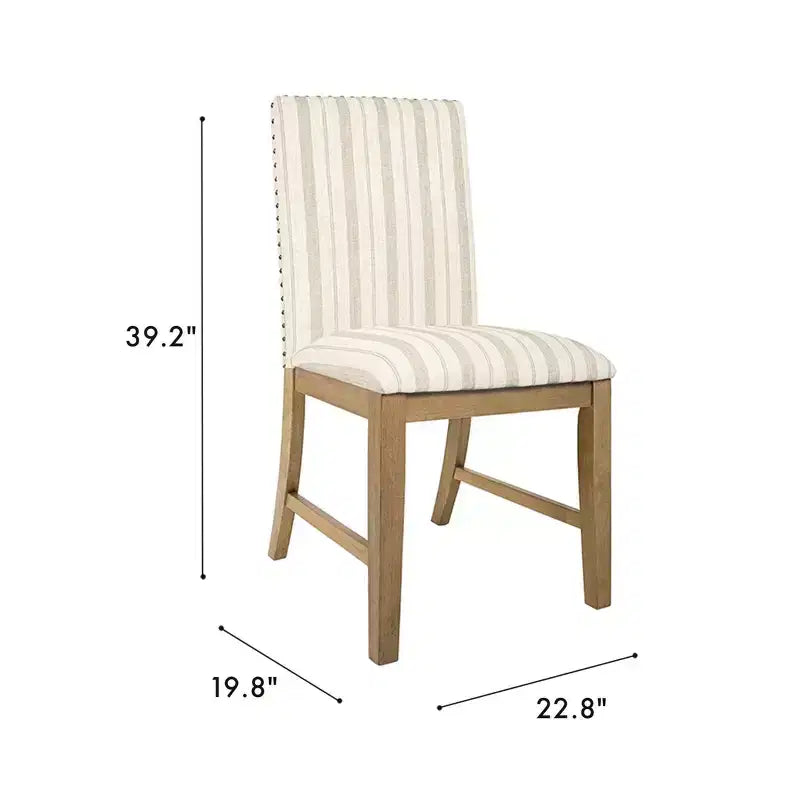Chaises de salle à manger en bois rembourrées avec tablier, cadre en contreplaqué, capacité de 136 kg