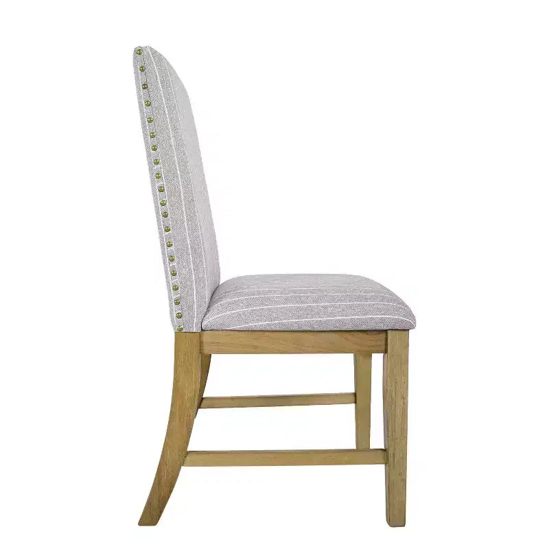 Chaises de salle à manger en bois rembourrées avec tablier, cadre en contreplaqué, capacité de 136 kg
