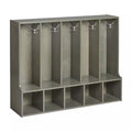 Casier à manteaux à 5 sections pour tout-petits avec banc Meubles de classe